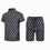 Thumbnail: Men's 2 Pieces Sportswear Suit Fitness Clothing Football Training Suit Jersey