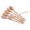 Thumbnail: 50Pcs Long Handle Wood Honey Spoon Mixing Sticks Dipper Honey Extractor