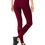 Thumbnail: Athletique Low-Waisted Ribbed Leggings With Hidden Pocket and Mesh Panels - Red