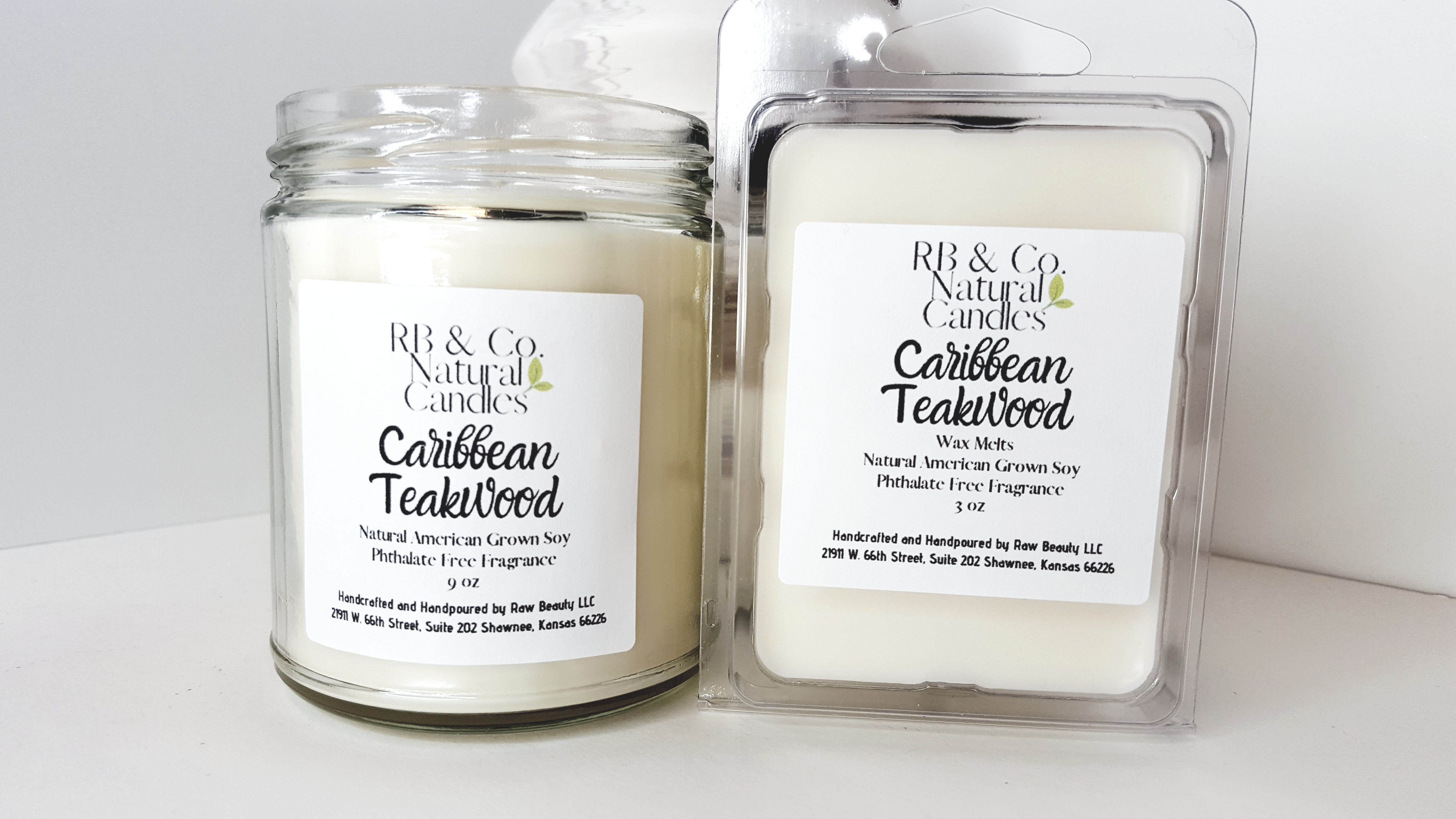 Caribbean Teakwood | Natural Soy Candle | Hand-Poured and Hand-Crafted