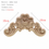 Thumbnail: 1Pc Unique Natural Floral Wood Carved Wooden Figurines Crafts Corner Appliques