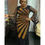 Thumbnail: Black Elasticity New African Dashiki Flowers Pattern Print Dress Long Sleeve