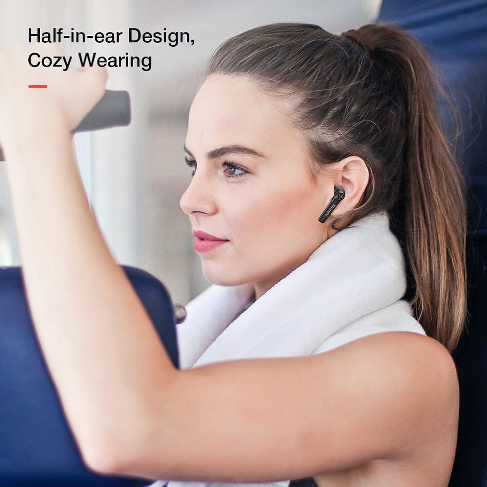 Thumbnail: Wireless Bluetooth Earphone Super Bass HIFI Stereo Touch Control Waterproof