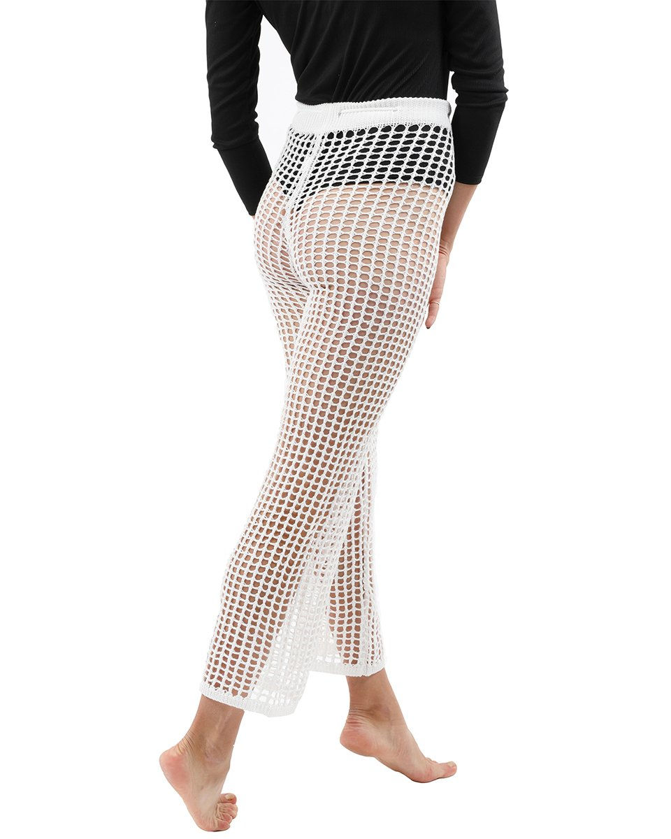 Thumbnail: Maybrook Crochet Pant - White
