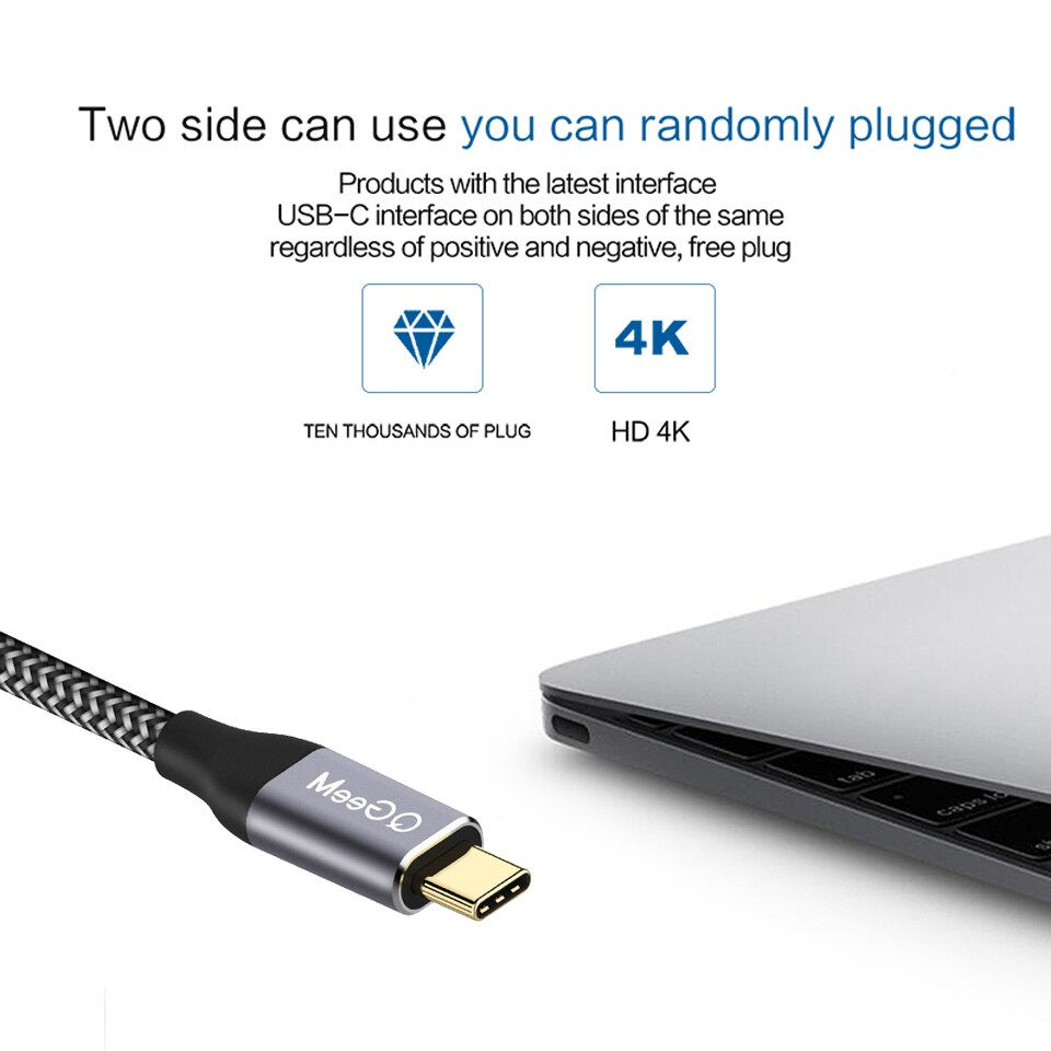 Thumbnail: USB C to HDMI Cable 4K Type C HDMI Thunderbolt3 Converter for MacBook Huawei