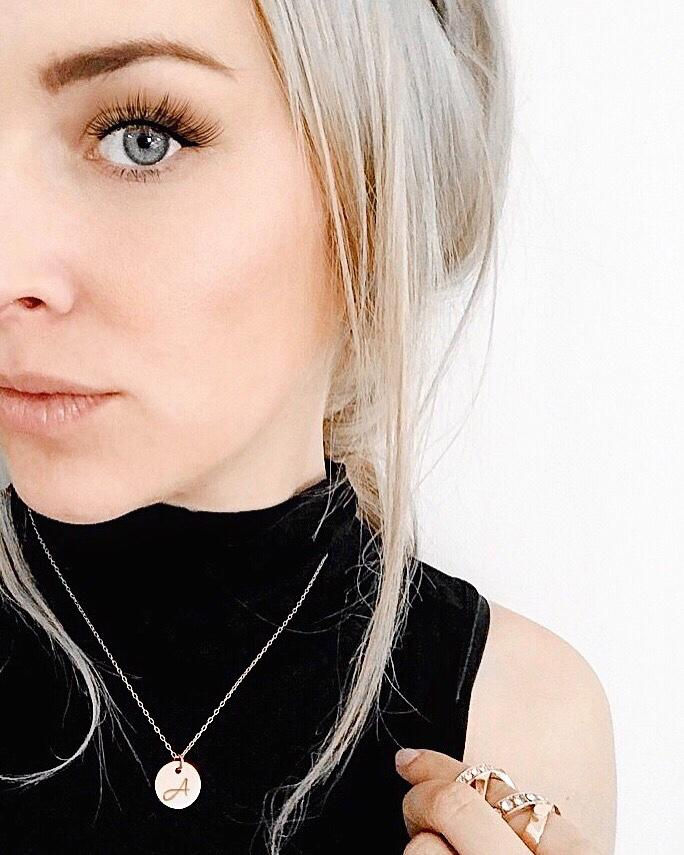 Thumbnail: Rose Gold Initial Necklace