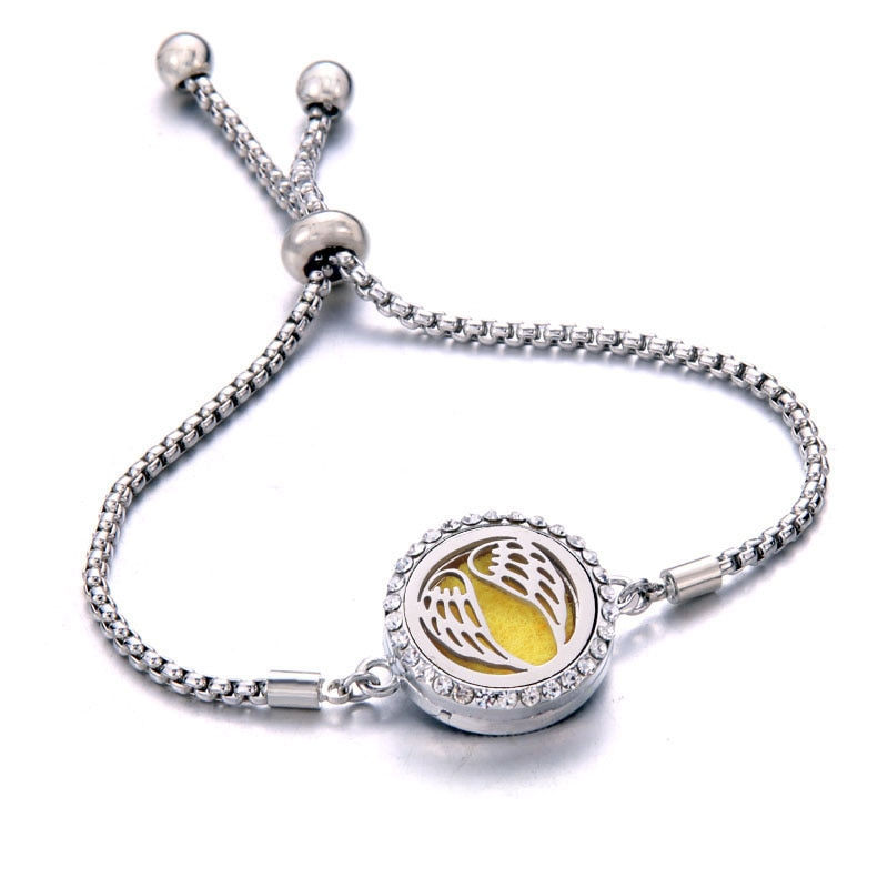 Thumbnail: Bracelet Essential Oil Diffuser Aromatherapy Locket Bracelet Tree of Life