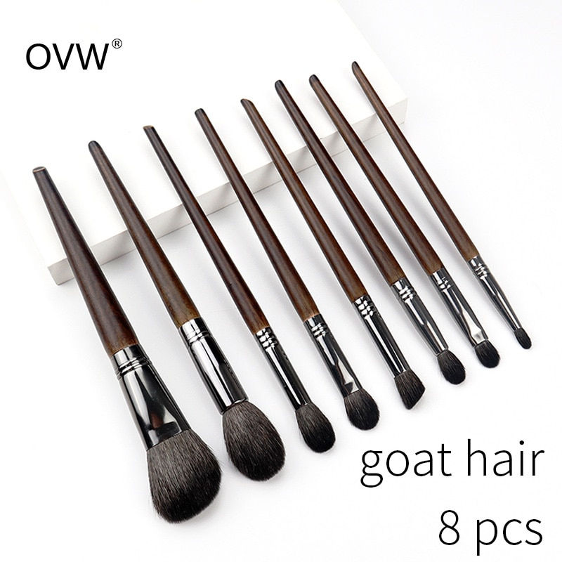 Thumbnail: Natural Makeup Brushes Set Eyeshadow Make Up Brush Goat Hair Kit for Makeup