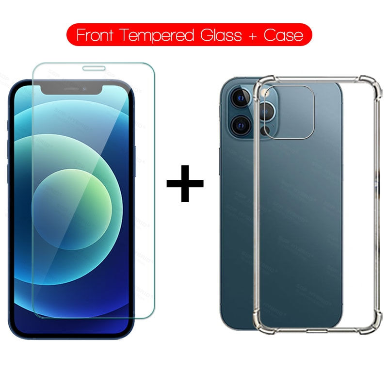 Thumbnail: For iPhone 12 11 Pro Max 3in1 Transparent Case