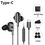 Thumbnail: D4C Wired Earphone Headphones With Microphone Dual Driver Phone Earphones