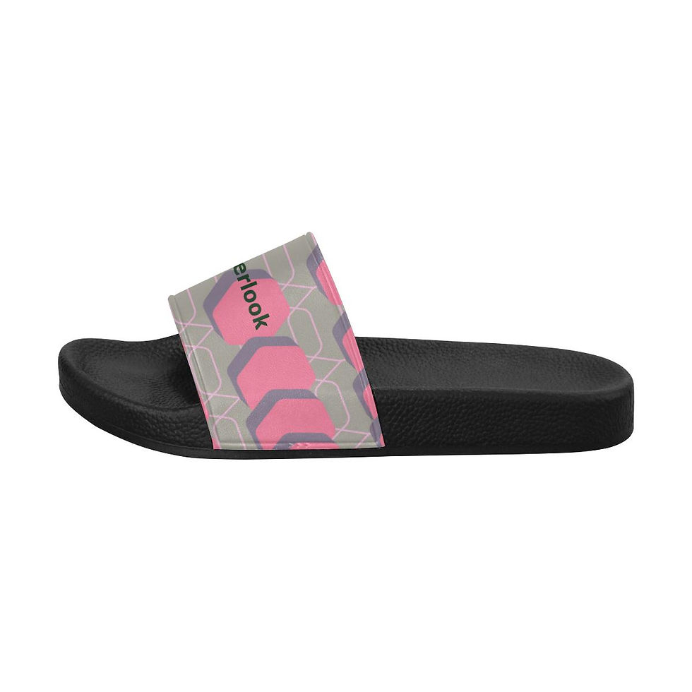 Thumbnail: Women's Pink Wakerlook Slide Sandals