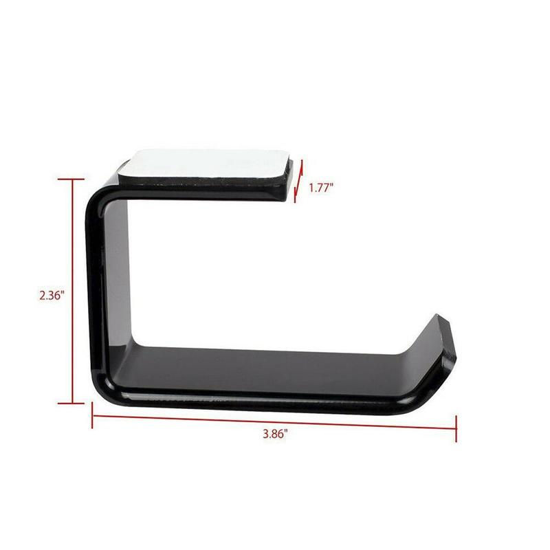 Thumbnail: 1PC Sticker Acrylic Headphone Bracket Hanger Under Display Mounted Sticky