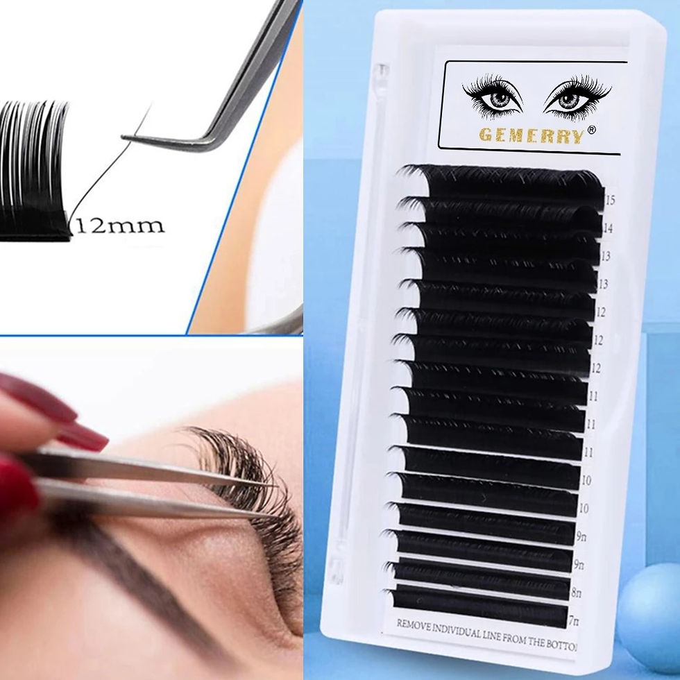 Thumbnail: 16Rows Individual Eyelash Extension Faux Cils Mink False Eyelashes Artificial