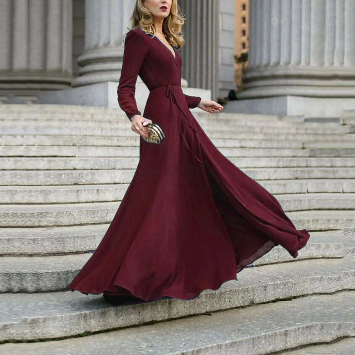 Elegant Dress Women Long Sleeve Bodycon Dress Ladies Autumn Casual Dress