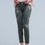 Миниатюра: Khaki Jeans With Embroidered Flower