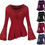 Sīktēls: Fashion Lace Blouses Flare Sleeve Shirts Tops Shirt Plus Size 5xl 4xl 3xl