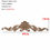 Thumbnail: VZLX Wood Carved Decal Corner Frame Doors Furniture Woodcarving Decorative