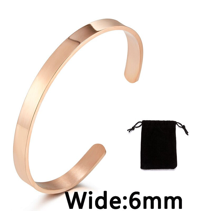 Thumbnail: Stainless Steel Pearsonalized Bracelet Name Character Letter  Engraved