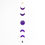 Thumbnail: Agate Moon Phase Wall Hanging