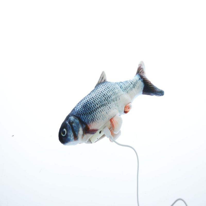 Thumbnail: 30CM Electronic Pet Cat Toy Electric USB Charging Simulation Fish Toys