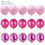 Thumbnail: 1 Set Metallic Confetti Air Balloons With Ribbon Birthday Party Helium Balloon