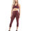 Thumbnail: Verona Activewear Capri Leggings - Maroon [MADE IN ITALY]