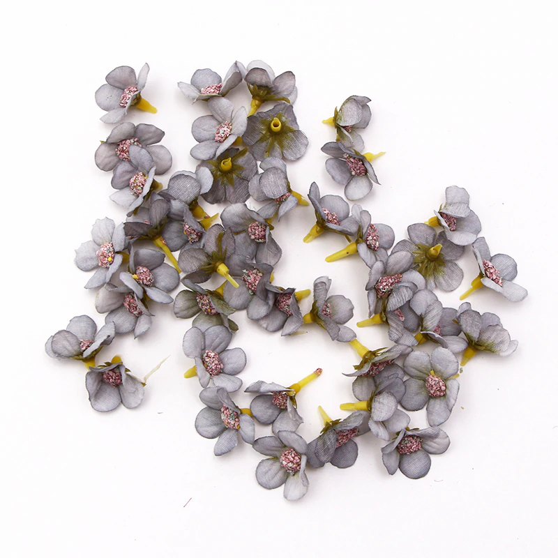 Thumbnail: 50/100pcs Multicolor Daisy Flower Head Mini Silk Artificial Flower for Wedding