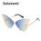 Thumbnail: Unique Rimless Overiszed Butterfly Cat Eye Sunglasses for Women New Fashion
