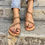 Thumbnail: Fashion Sandal Women Casual Woman Flat Sandal Pearl Flat Sandals String Bead