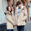 Thumbnail: Lamb Wool Coat Men's Slim Mid-Length Hooded Soft Warm Youth Cotton Coat Jacket