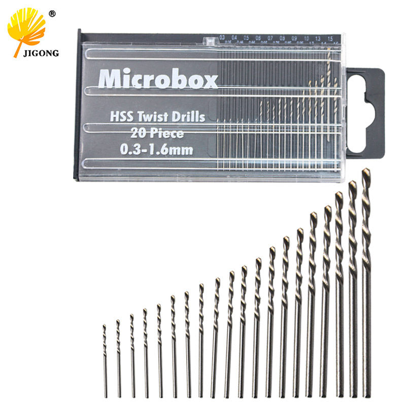 10Pcs 20Pcs 40Pcs Mini HSS Micro High Speed Steel Twist Drill Bit