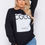Miniaturebillede: Black "COCO" Oversized Sweatshirt