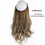 Thumbnail: No Clip Wave Halo Hair Extensions Ombre Synthetic Natural Black Blonde Pink
