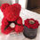 Thumbnail: DIY Valentines Day Gifts Red Rose Bear Artificial Foam Roses Flower