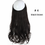 Thumbnail: No Clip Wave Halo Hair Extensions Ombre Synthetic Natural Black Blonde Pink