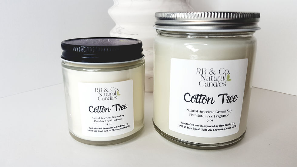 Thumbnail: Cotton Tree Scented Natural Soy Candle | Hand-Poured and Hand-Crafted