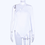 Thumbnail: Hugcitar Cotton Halter One Shoulder Bodysuit Women Bodycon Casual Long Sleeve