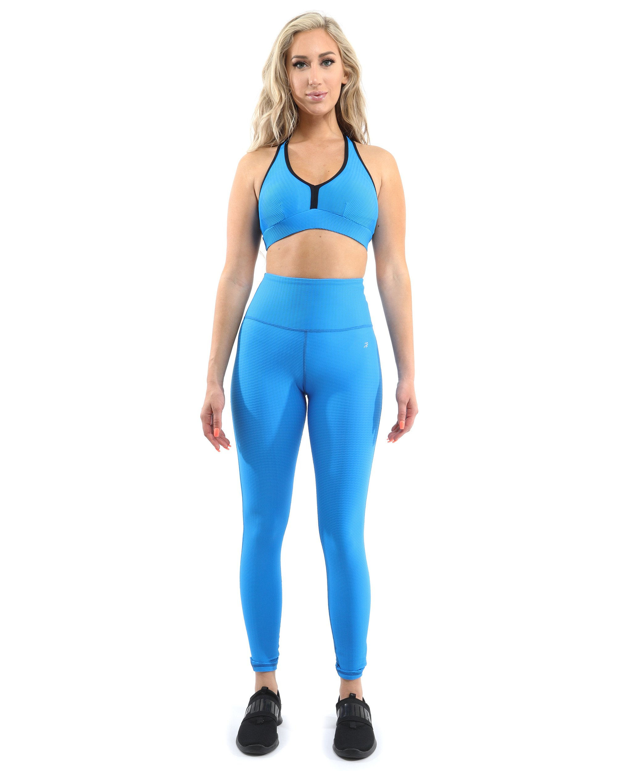 Positano Activewear Set - Leggings & Sports Bra - Aqua [MADE IN ITALY]