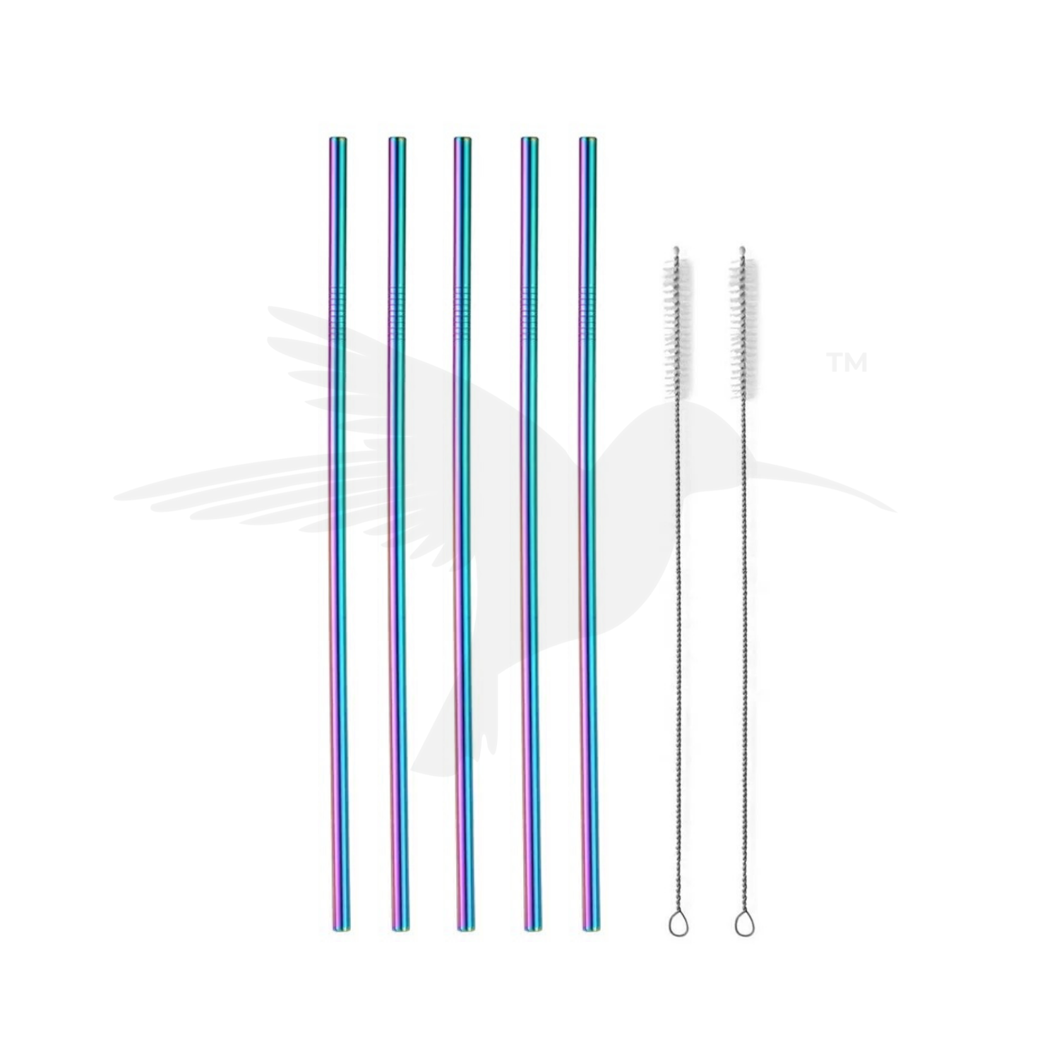Hydrate Straws Rainbow Set of 5