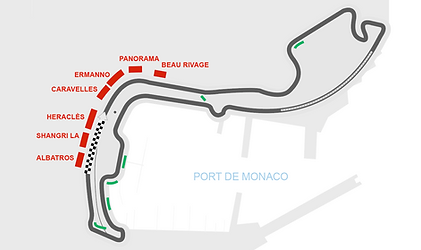 Plan Circuit GP F1 Monaco