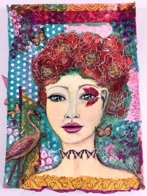 Completed art journal page by Kels Painted Paradise.