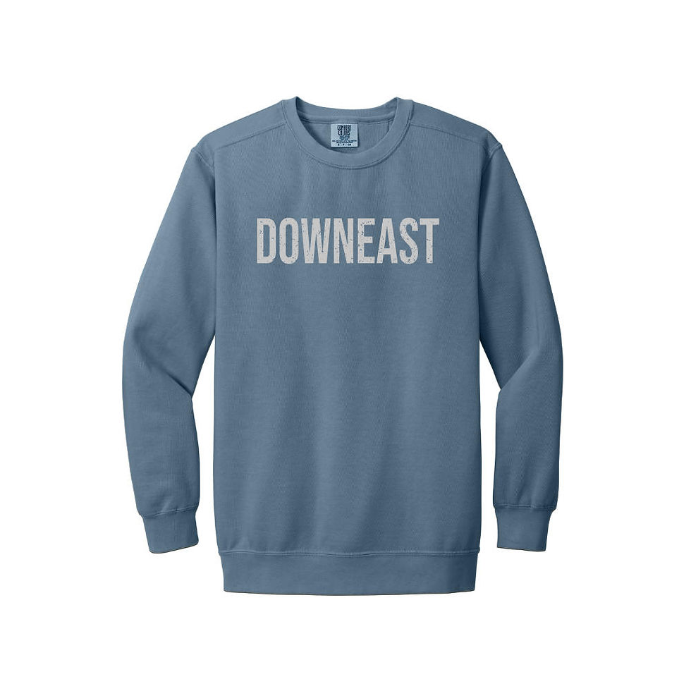Thumbnail: Downeast Ring Spun Crewneck Sweatshirts from the Downeast Collection for Maine Hoodies