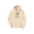 Unisex Cute Maine Moose Hoodie Creme made by Maine Hoodies