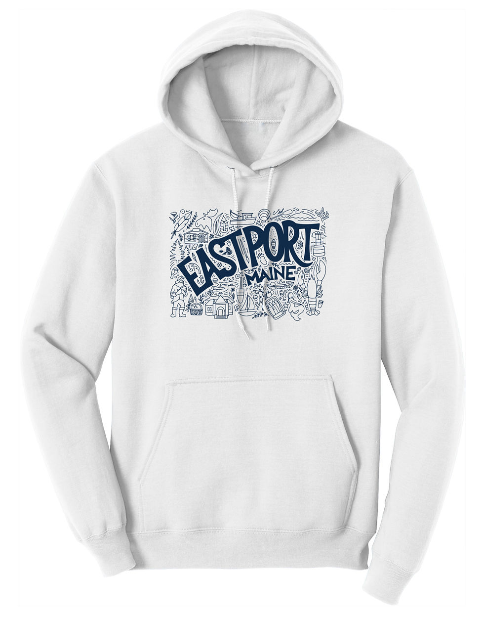 Thumbnail: Eastport Maine Doodles Hoodie