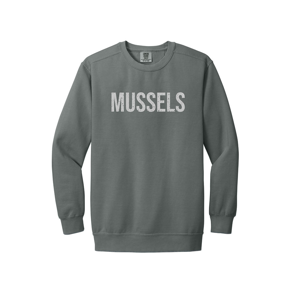 Mussels Ring Spun Sweatshirt from the Downeast Collection at Maine Hoodies