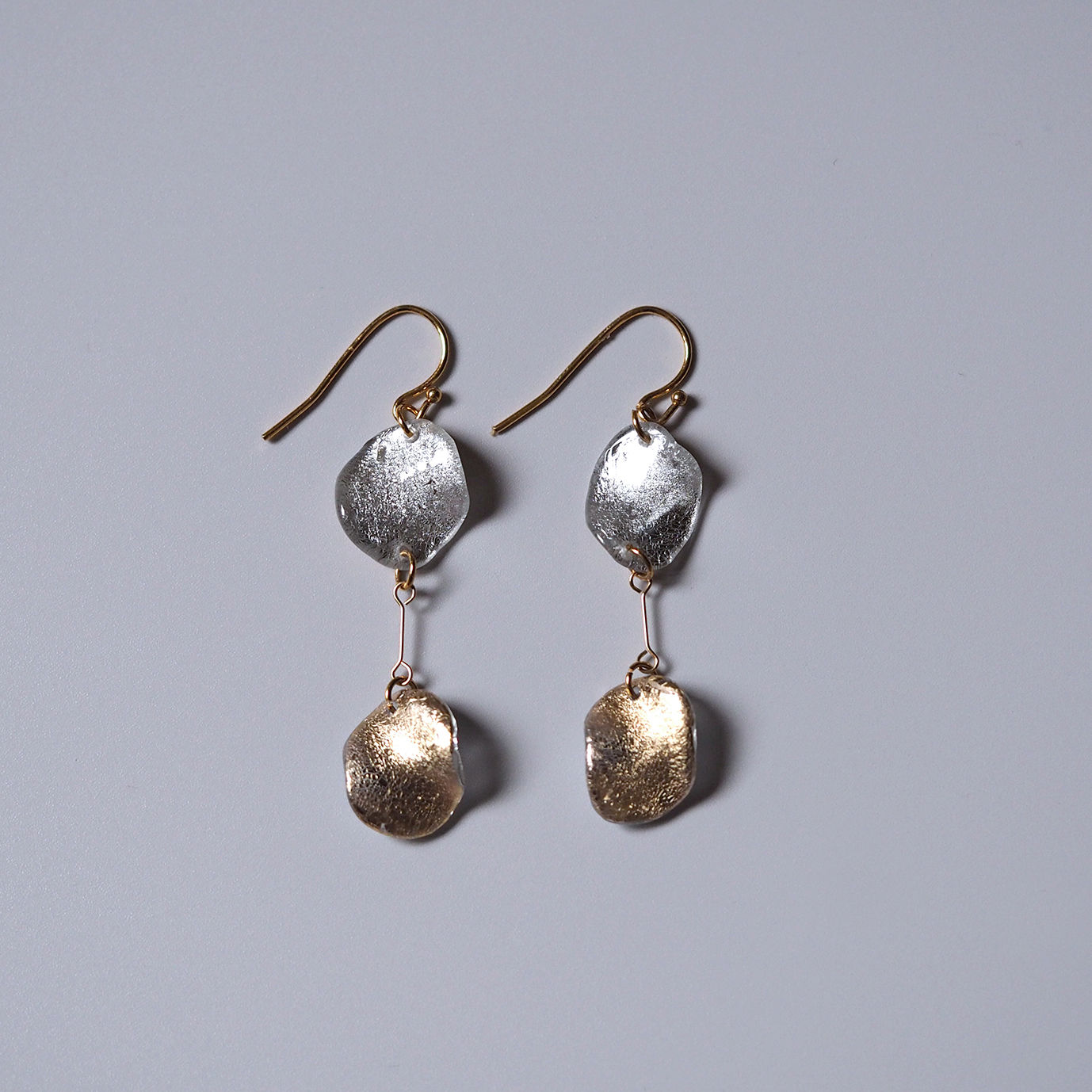 霖-RIN- HAKU ドロップ ピアス・イヤリング 2連