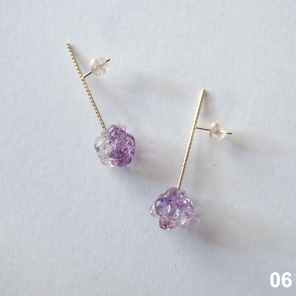 サムネイル： 雨粒-AMATSUBU- バーピアス 10K