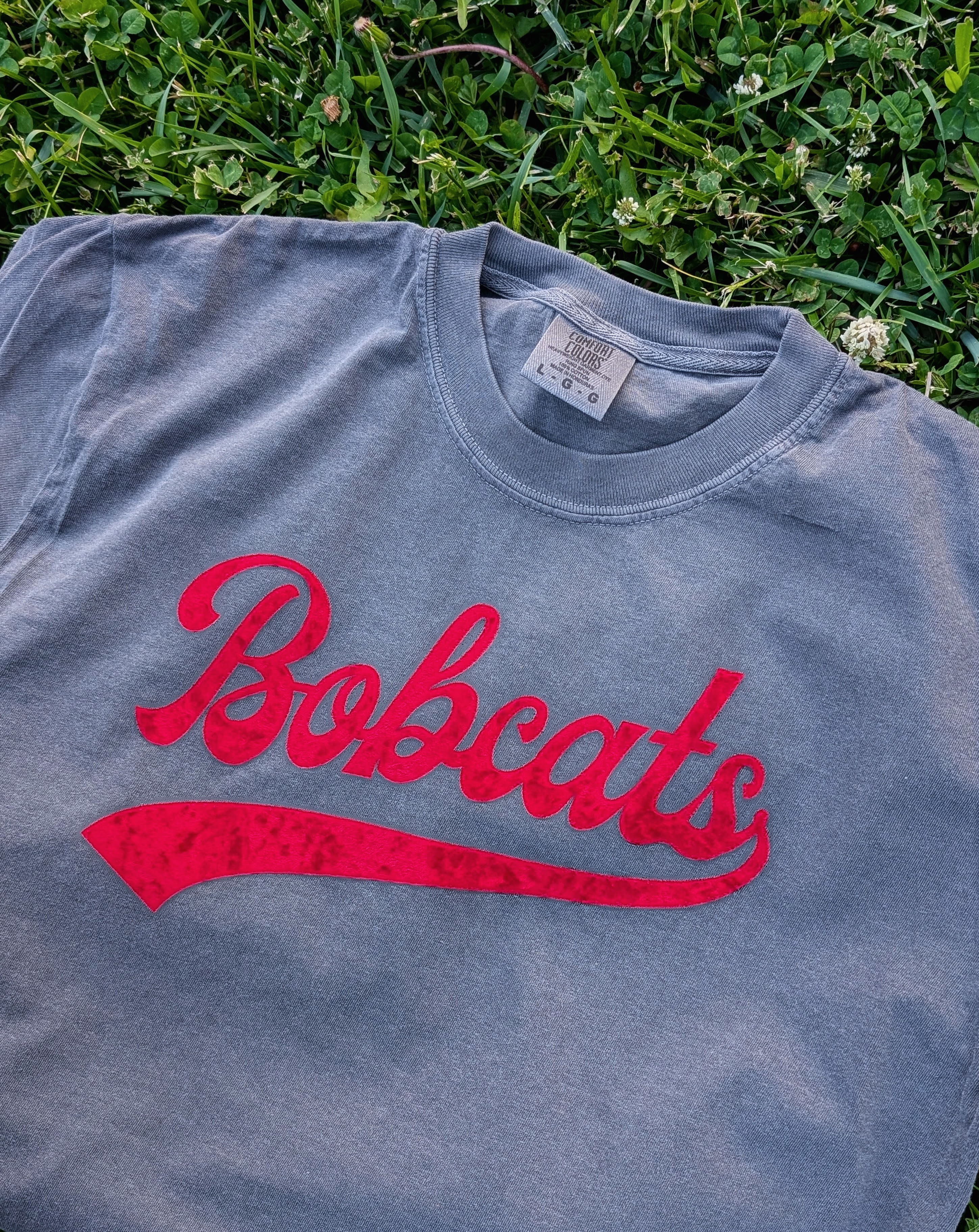 Crushed Velvet Retro Bobcats Tee