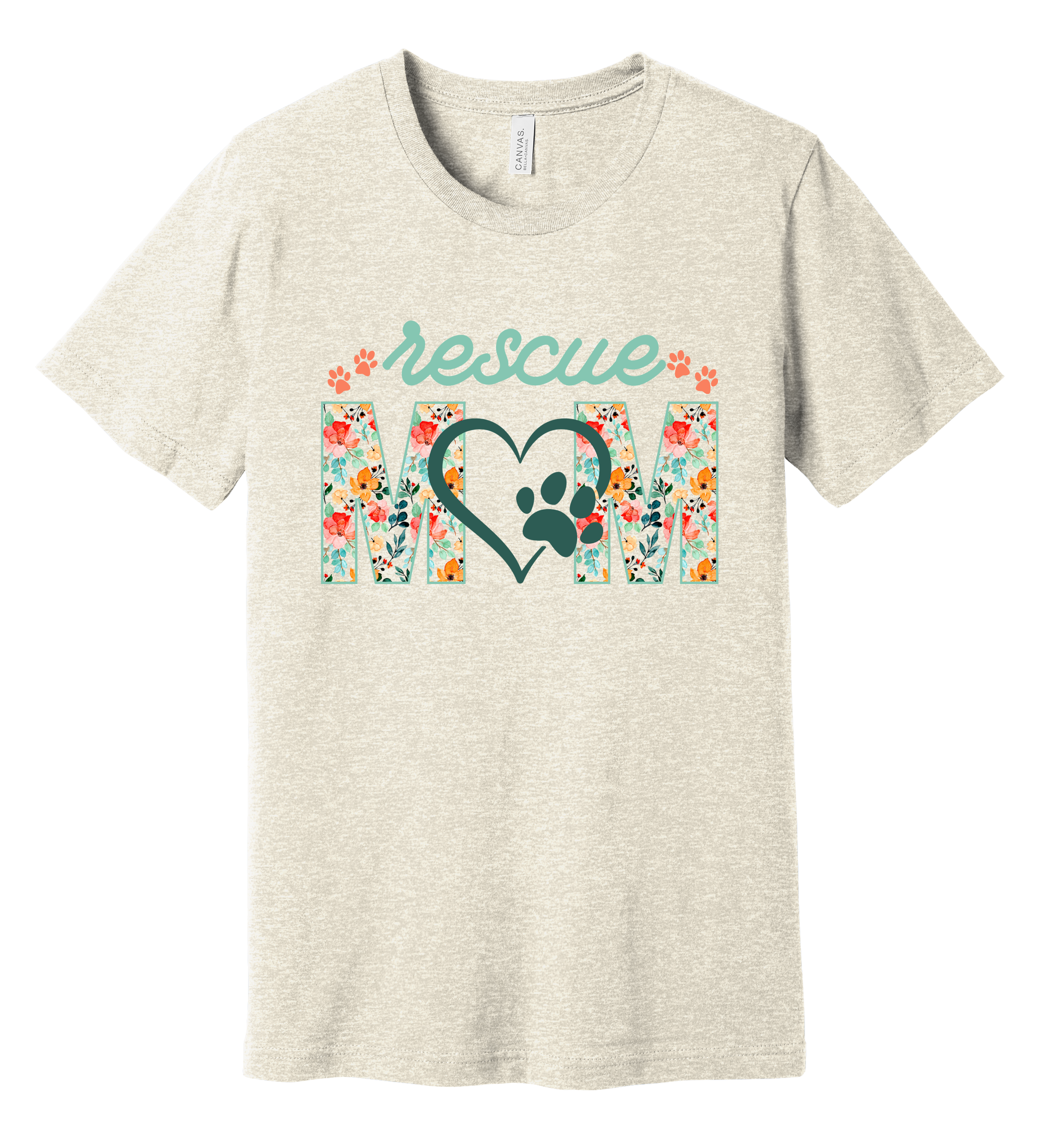 Floral Rescue Mom T-Shirt