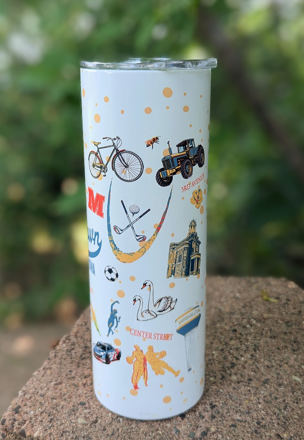 Thumbnail: Retro Landmarks of Marshalltown Tumbler